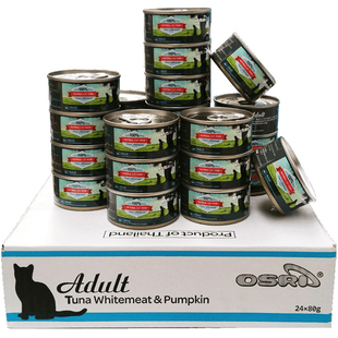 现货 OSRI泰鱼猫罐头进口白肉猫湿粮猫零食成猫幼猫罐24罐
