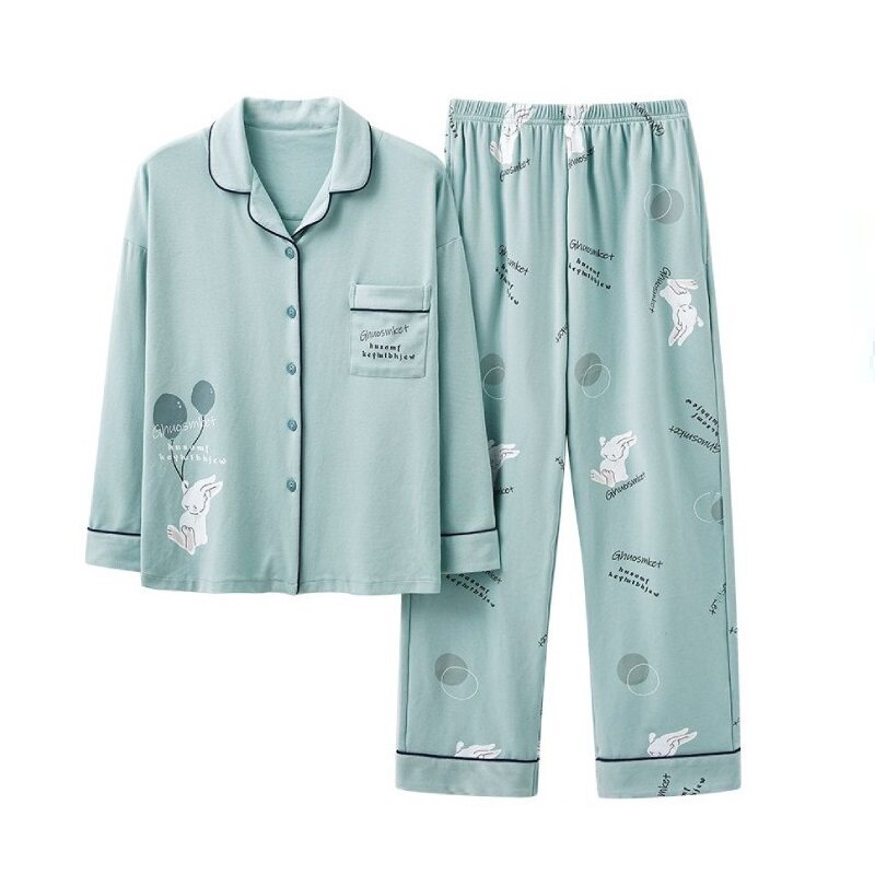 揭阳睡衣女款2026新款春秋高级感全棉夏天性感薄款纯棉家居服套装