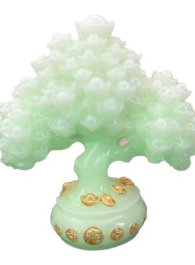 夜光石发财树摇钱树聚宝盆