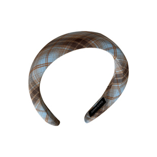 韩系学院风格纹发箍女2025新款宽边头箍时尚气质高颅顶发卡压发捆