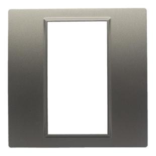 深灰色86型三位墙壁空白面板多媒体电脑数据模块空位信息墙壁插座