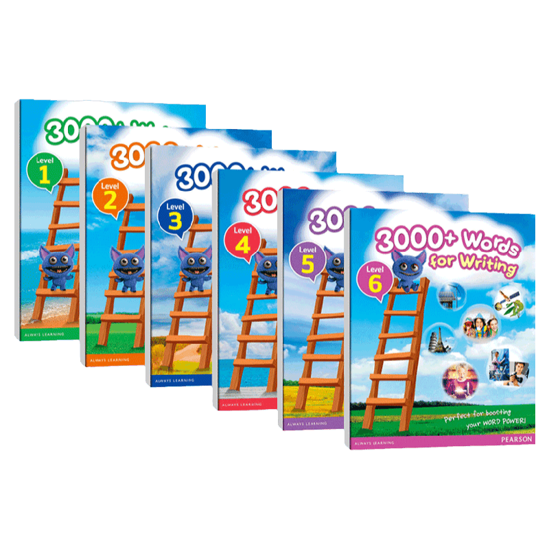 Pearson 3000+ Words For Writing 1-6 英文原版进口香港小学英文写作3000词1-6年级 剑桥少儿备考书 培生PTE 朗文小学教材 英文版