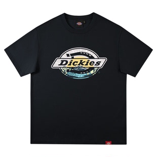 Dickies纯棉短袖T恤男2026新款夏迪克斯美式重磅宽松印花上衣情侣
