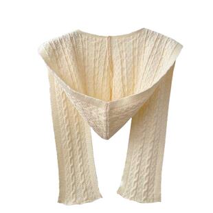 春秋季网红披肩帽子围巾一体连帽针织仿羊绒外搭韩版多功能小披肩