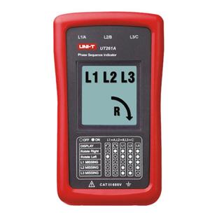 优利德UT261A便携式相序旋转指示及马达转向仪三相缺相相序检测仪