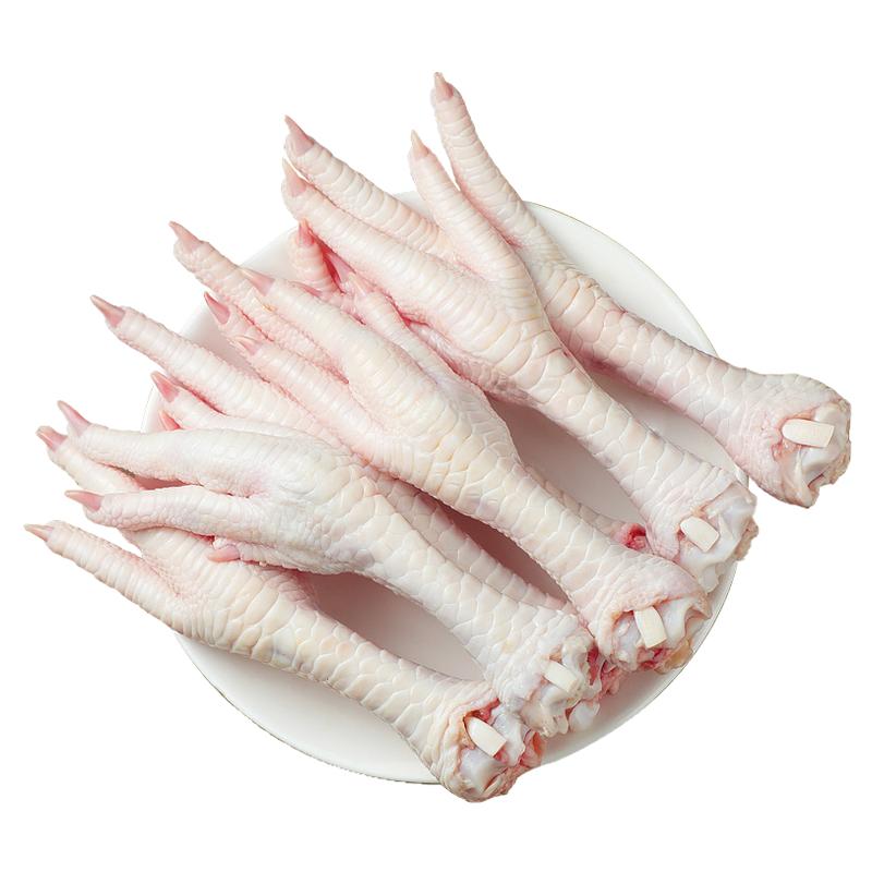 特大号鸡爪生冷冻批发新鲜带骨凤爪生鲜鸡爪农家现杀整箱商用鸡脚