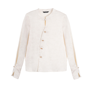 云涧山【如霜】配马面裙的上衣新中式改良盘扣衬衫女国风长袖衬衣