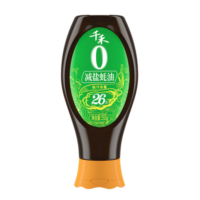 千禾0减盐蚝油555g挤挤装蚝汁