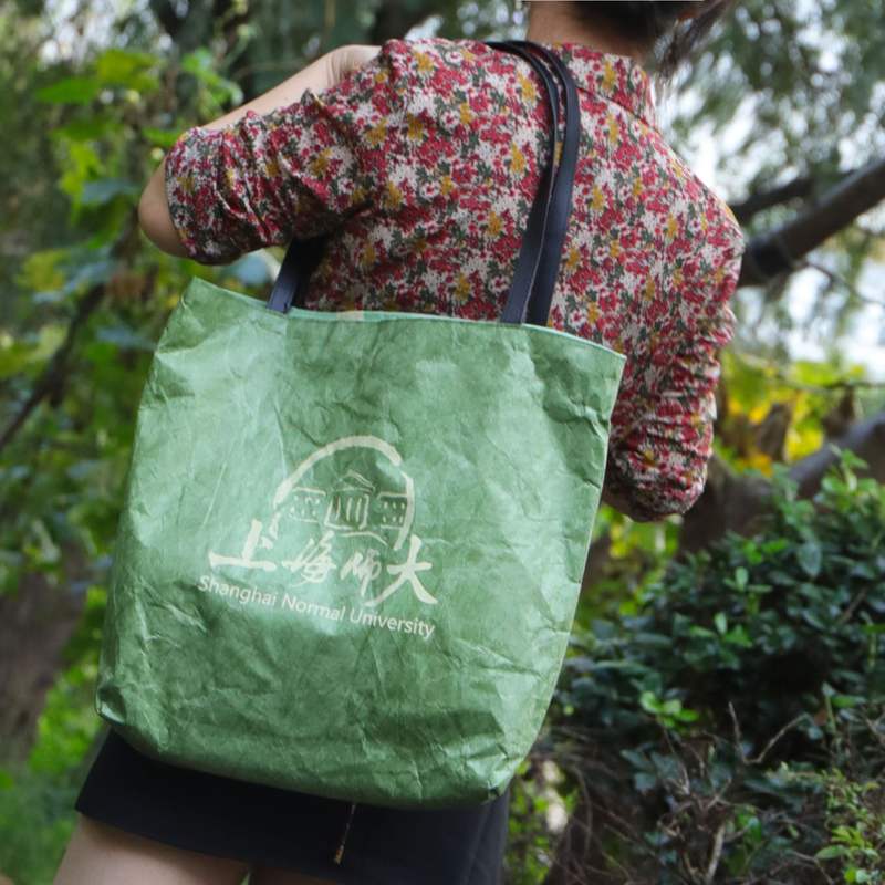 杜邦纸袋定制可印logo袋单肩水洗手提袋牛皮纸定做批发购物袋