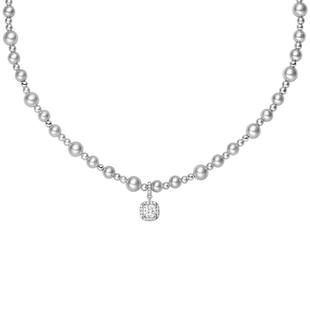 HEFANG何方珠宝气泡方糖项链轻奢高级锁骨链精致女配饰新年礼物