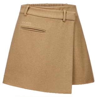 大巴黎圣日耳曼25秋冬季新品PSG麦尔登呢女毛呢半裙半身裙防走光