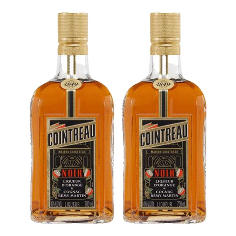 【官方旗舰】Cointreau君度Noir甜橙干邑力娇酒700ml基酒*2瓶