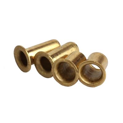 gb876鸡眼扣黄铜空心蓬发铆钉