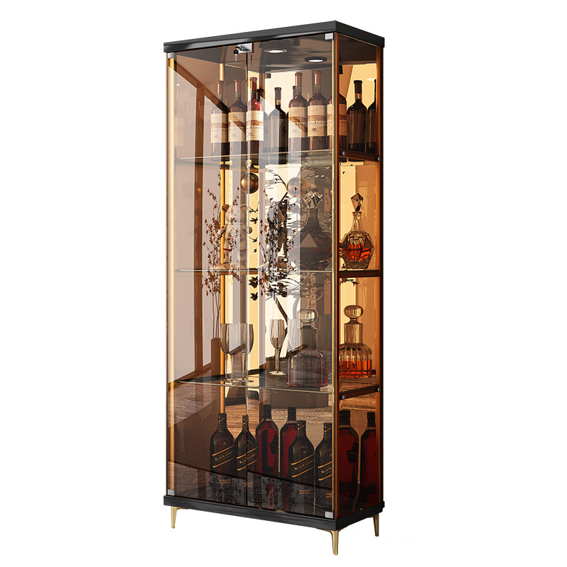 家用靠墙玻璃酒柜展示柜