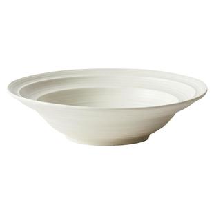 奶油风白色好看的饭碗8英寸双耳大汤碗家用面碗面条碗釉下彩餐具