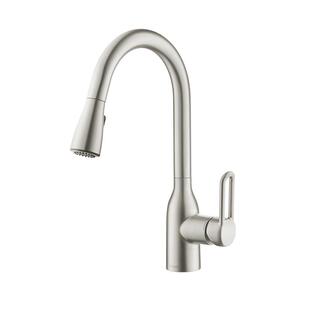 摩恩厨房水龙头可抽拉式伸缩洗菜盆碗池水槽冷热两用防喷溅水龙头