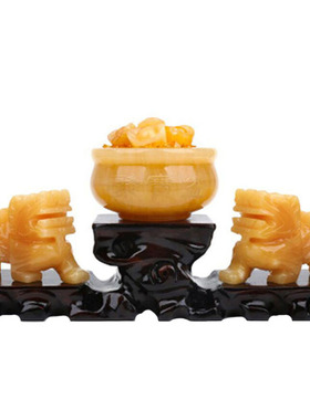 招财镇宅皮丘玉石貔貅摆件