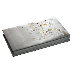 无香原创 中国风手工防水布书衣 古风可调节书套文艺范国画布书皮