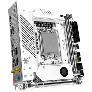【正品】精粤B760itx主板D5台式1700针CPu迷你H610D4白色wifi电脑