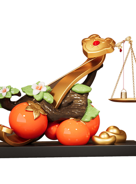 柿柿称心如意柿子摆件