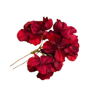 复古红色花朵发簪女氛围感仿真花头饰发叉新中式复古新娘国风头饰