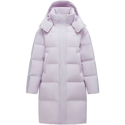 坦博尔奥莱冬季男可脱卸帽长款羽绒服学生加厚中长外套男女同款