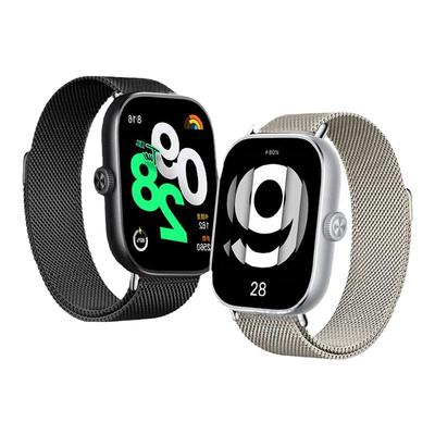 适用红米watch6手表redmiwatch5升级4米兰磁吸表带四代新款运动4代带智能手环男生腕带女生表链钢带配件