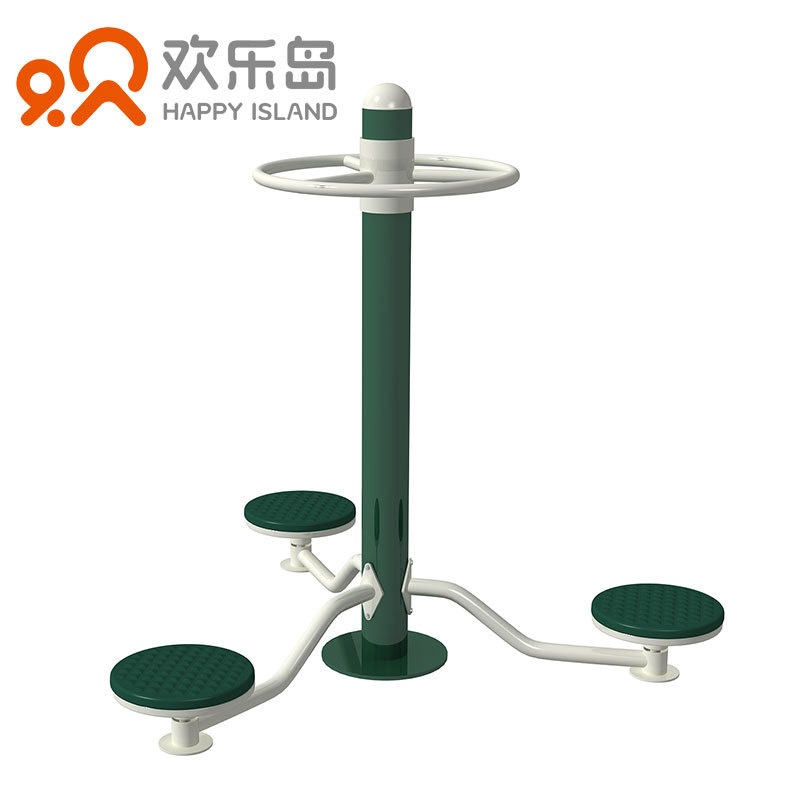 三位人字形漫步机工厂批发直销 可定做小区公园健身路径公共器械