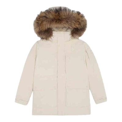 MLB鹅绒羽绒服加厚防风派克外套