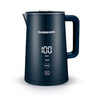 格来德2217E烧水壶多段恒温大容量家用316L电热水壶双层防烫保温