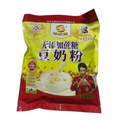 世纪春无蔗糖加钙豆奶粉960克