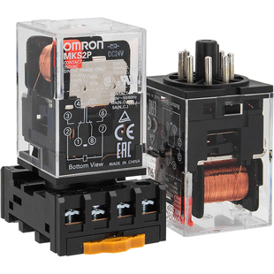 正品OMRON欧姆龙继电器MKS2P MKS3P AC220V DC24V MK2P-1一MK3P-I