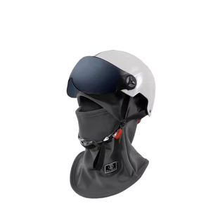 2025新款秋冬季骑车防寒保暖帽子围脖一体户外防风护颈套头骑行帽