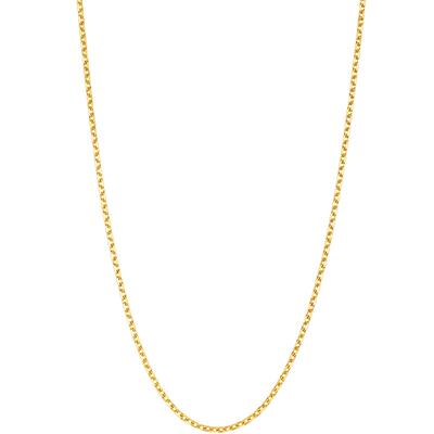 周生生珠宝饰品爆闪黄金足金万字链项链素链女款95383N