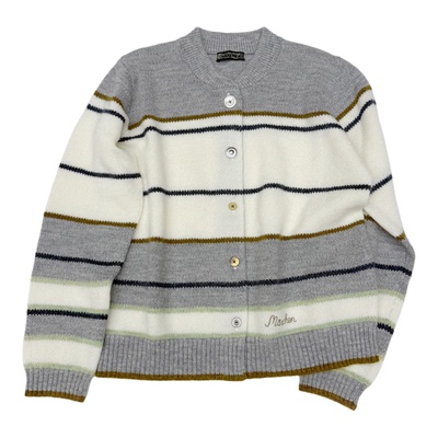 【MARCHEN】蕾虎简约休闲百搭设计师秋冬草稿本针织开衫上衣女