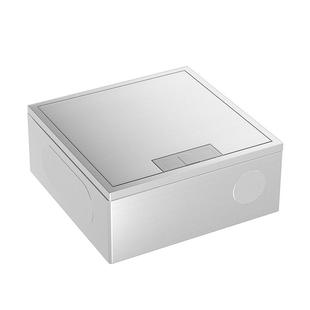 德梅尔地插座纯平隐形304不锈钢防水超薄隐藏式五孔地板插座盒