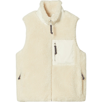 【12期免息】TORY BURCH 汤丽柏琦 拼色拉链抓绒保暖背心 173127