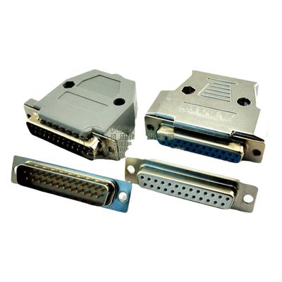 桥田母头二排塑料金属外壳并口