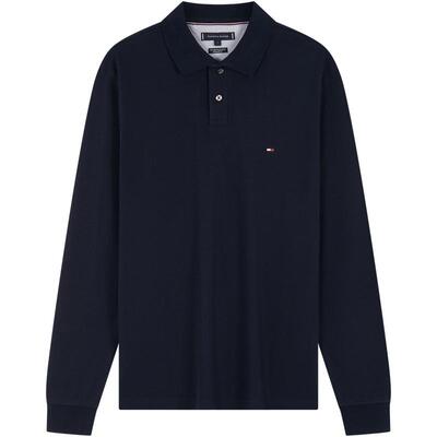 Tommy男装经典1985纯色长袖POLO