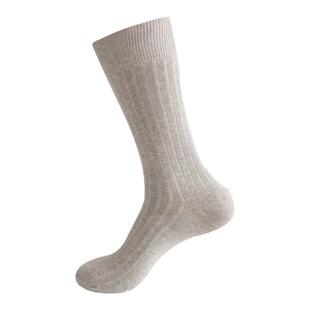 4双装 秋冬全棉长筒男士足球袜纯棉防臭双针高筒加大码男皮鞋袜子