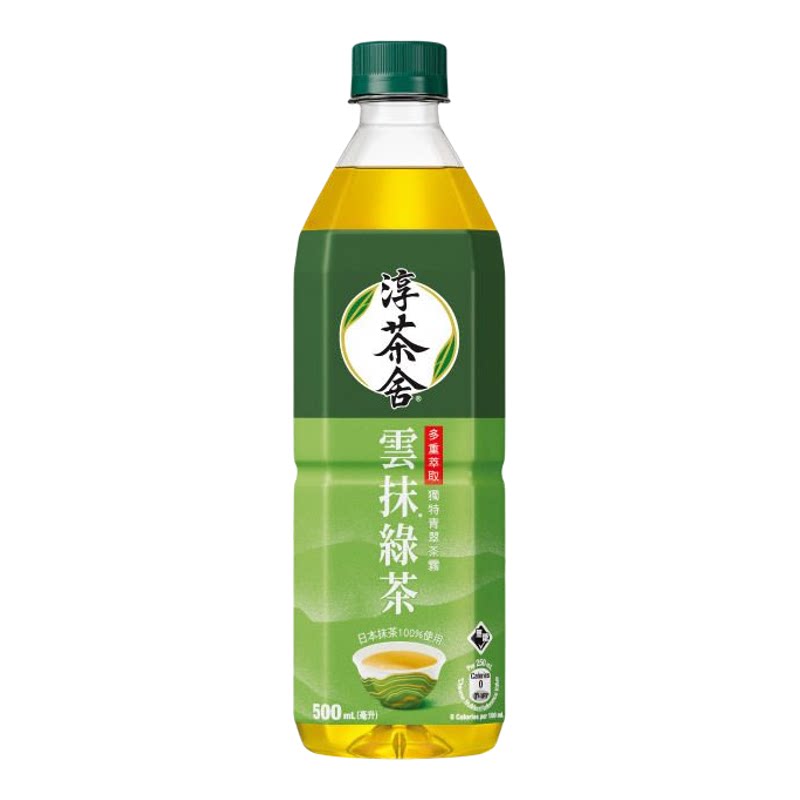 淳茶舍 云抹日式绿茶饮料无糖500毫升调味茶饮料清甜醇香饮品包装