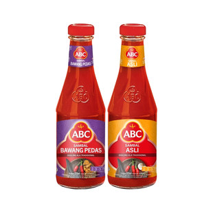 印尼ABC辣椒酱 蒜味辣椒酱335ML  原味加辣 ABC Sambal ASLI酱