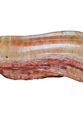 五花肉石摆件天然奇石广西猪肉石观赏石桌面酒柜装饰开业礼品送绳