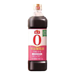 海天0添加原酿本味生抽酱油1.2kg健康厨房炒菜烹饪火锅优选黄豆