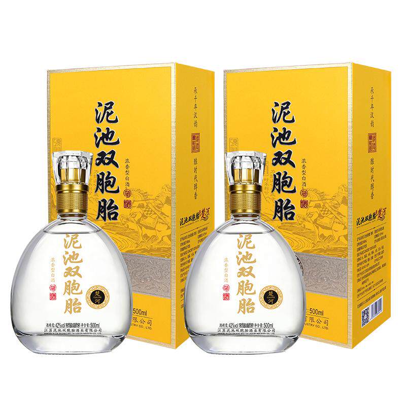 泥池双胞胎楚河42度500ml*2瓶