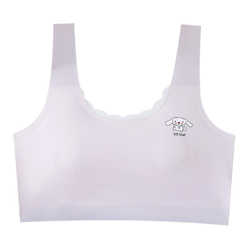 少女内衣固定杯学生发育期初中生小学生薄款背心女童无痕夏季文胸