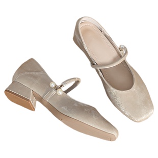 超软新中式国风玛丽珍鞋女温柔晚晚鞋低跟配旗袍鞋妈妈鞋皮鞋单鞋