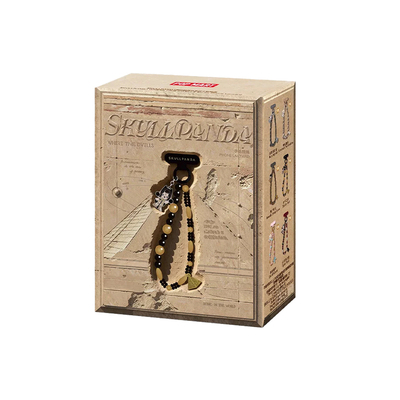 POPMART泡泡玛特SKULLPANDA时间的筑所系列手机链挂绳盲盒SP礼物