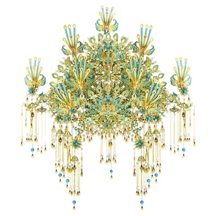 九霄青羽冠金属拼装模型手工DIY十里红妆点翠凤冠女朋友礼物国风