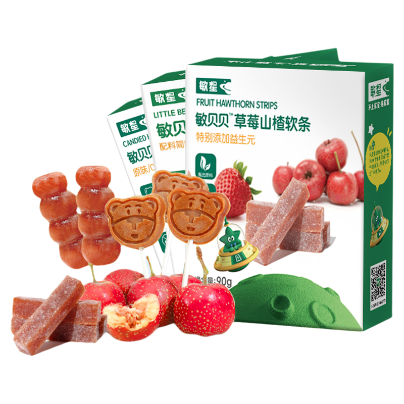 敏星山楂棒小糖葫芦水果软条组合